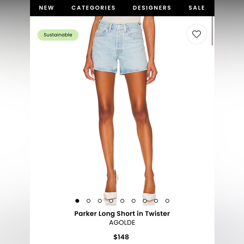 AGOLDE Parker Long Short in Twister